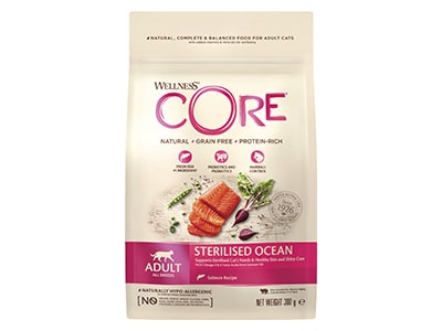 Foder til steraliseret katte