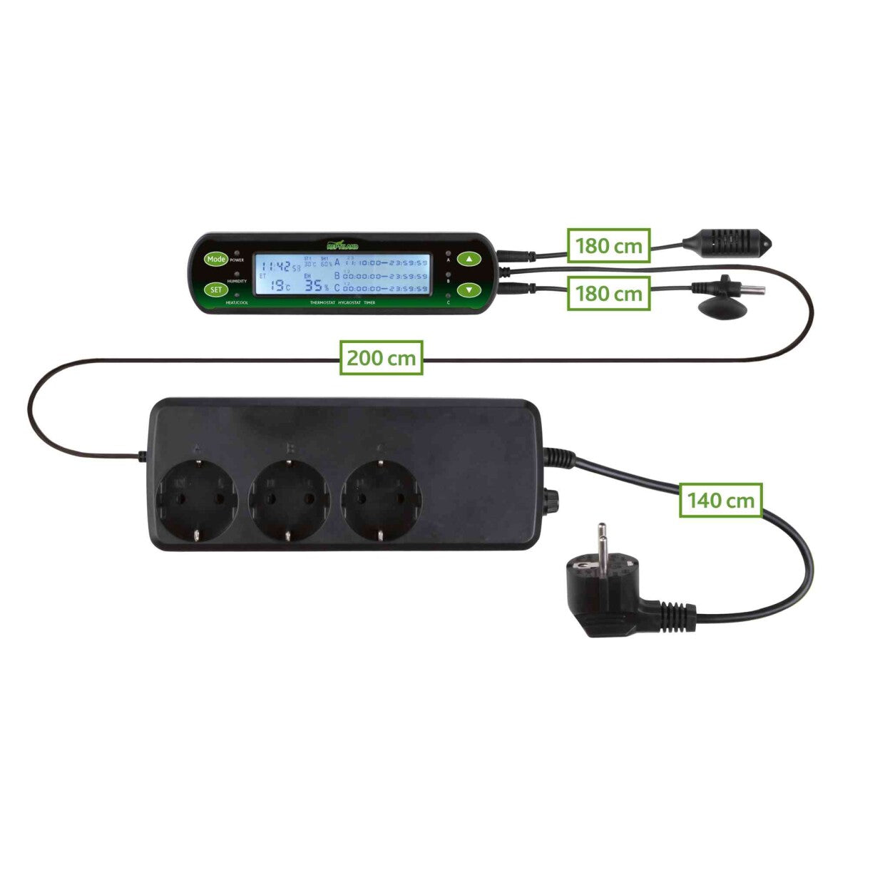 Trixie Digital Termostat/Hydrostat til terrarie med dag/nat funktion