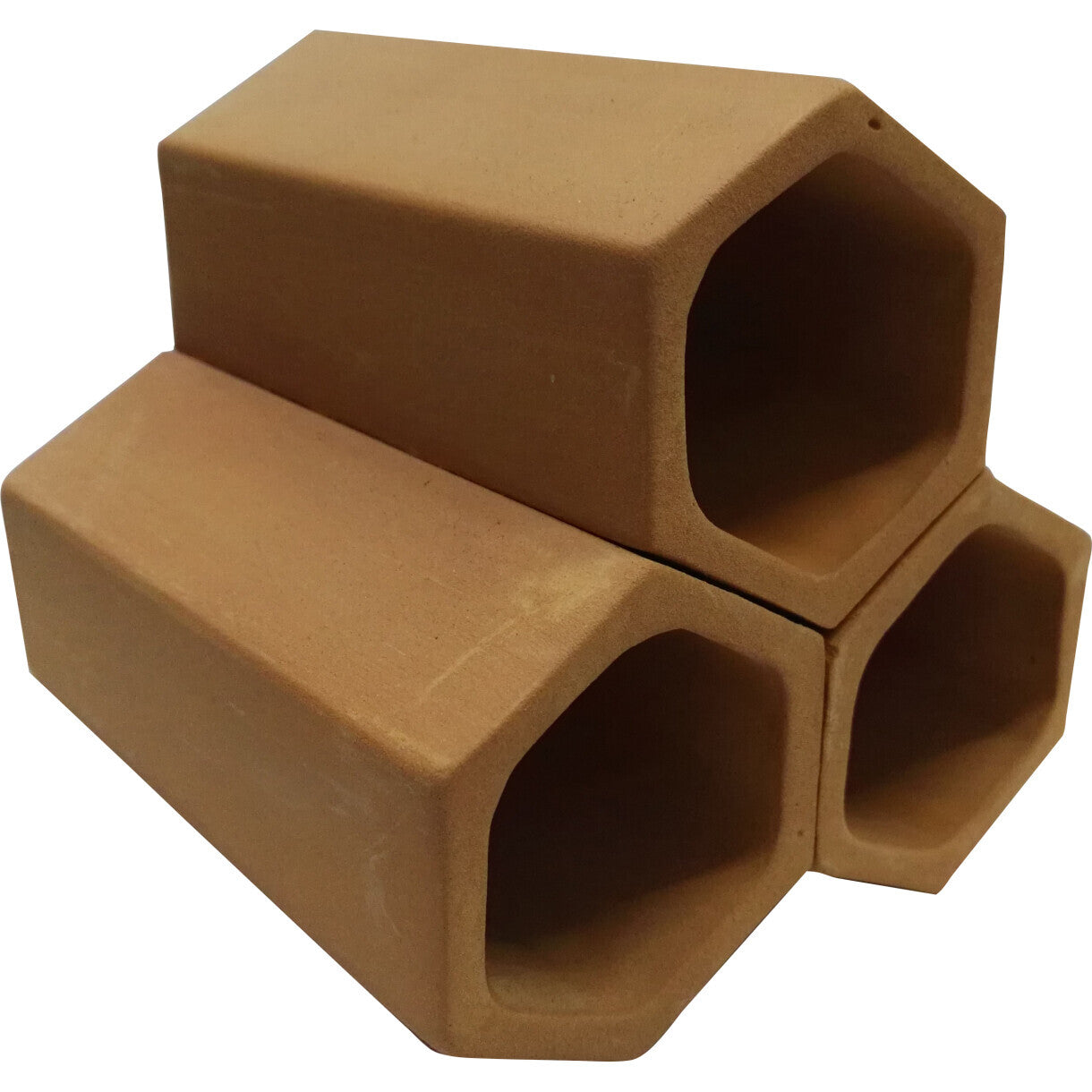 Rejerør til akvarier - sekskantet - brun