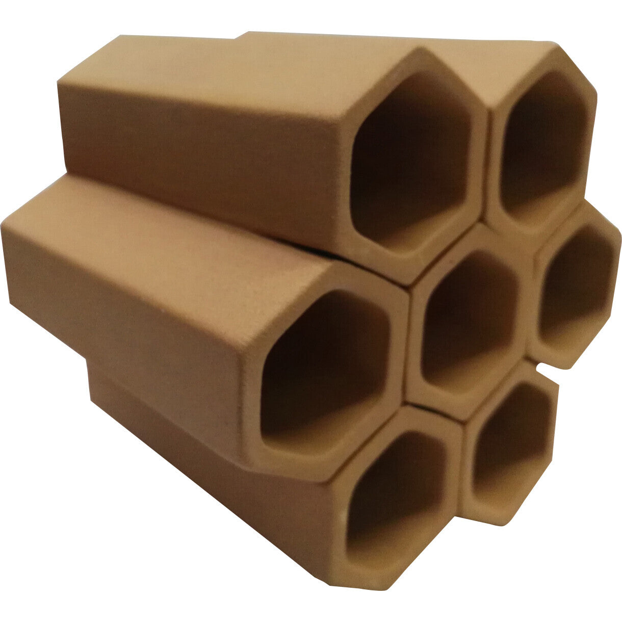 Rejerør til akvarier - sekskantet - brun