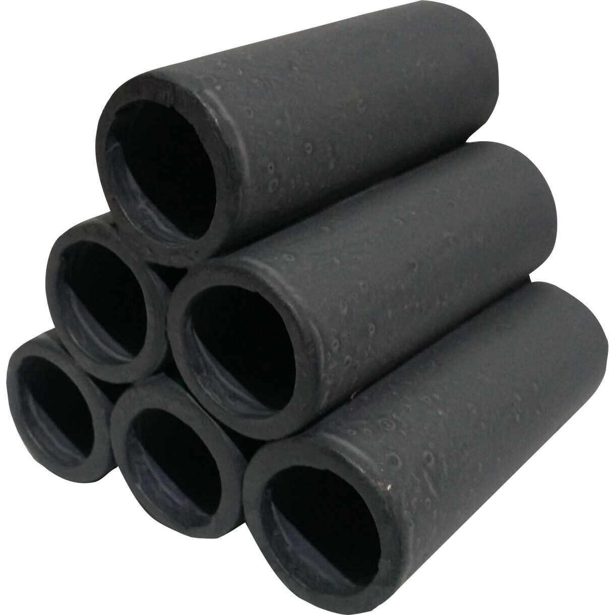 Rejerør til akvarier - rund - sort