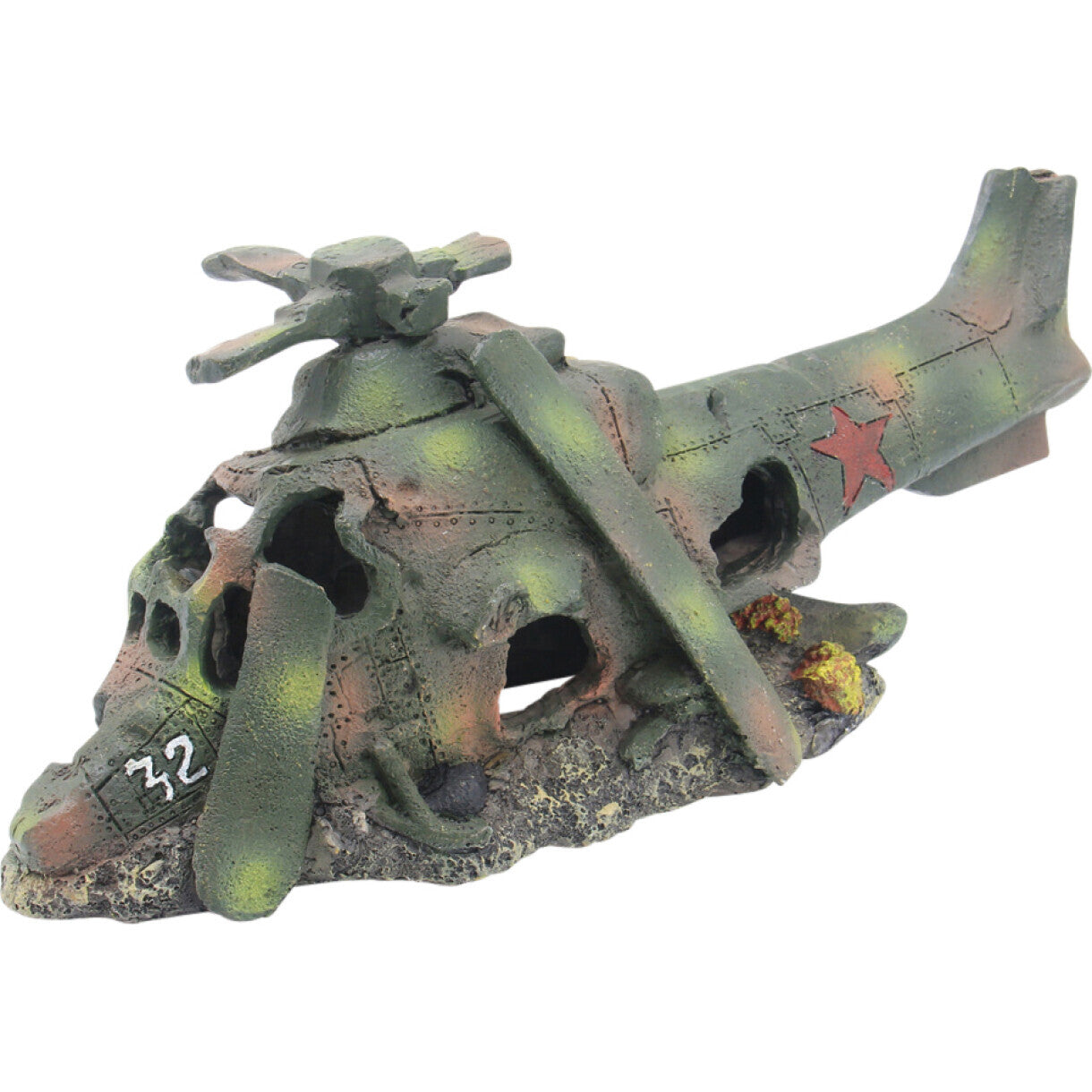 4FISH akvarie dekoration Helikopter 26 x 11 x 11 cm