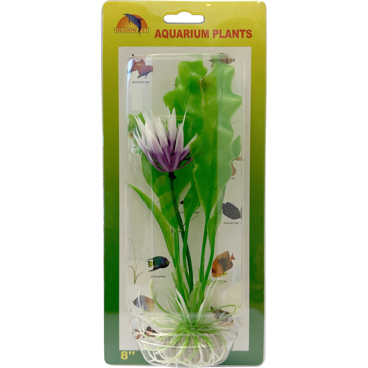 Akvarie plasticplante Plante med blomst 20 cm