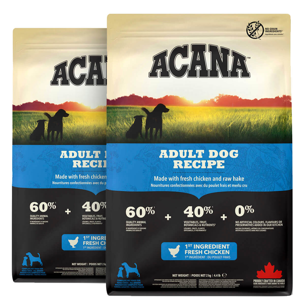 2 x 11,4 kg. Acana Adult Dog hundefoder med kylling