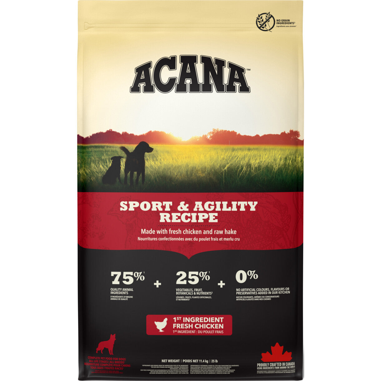 11,4 kg Acana Sport & Agility hundefoder med kylling og fisk