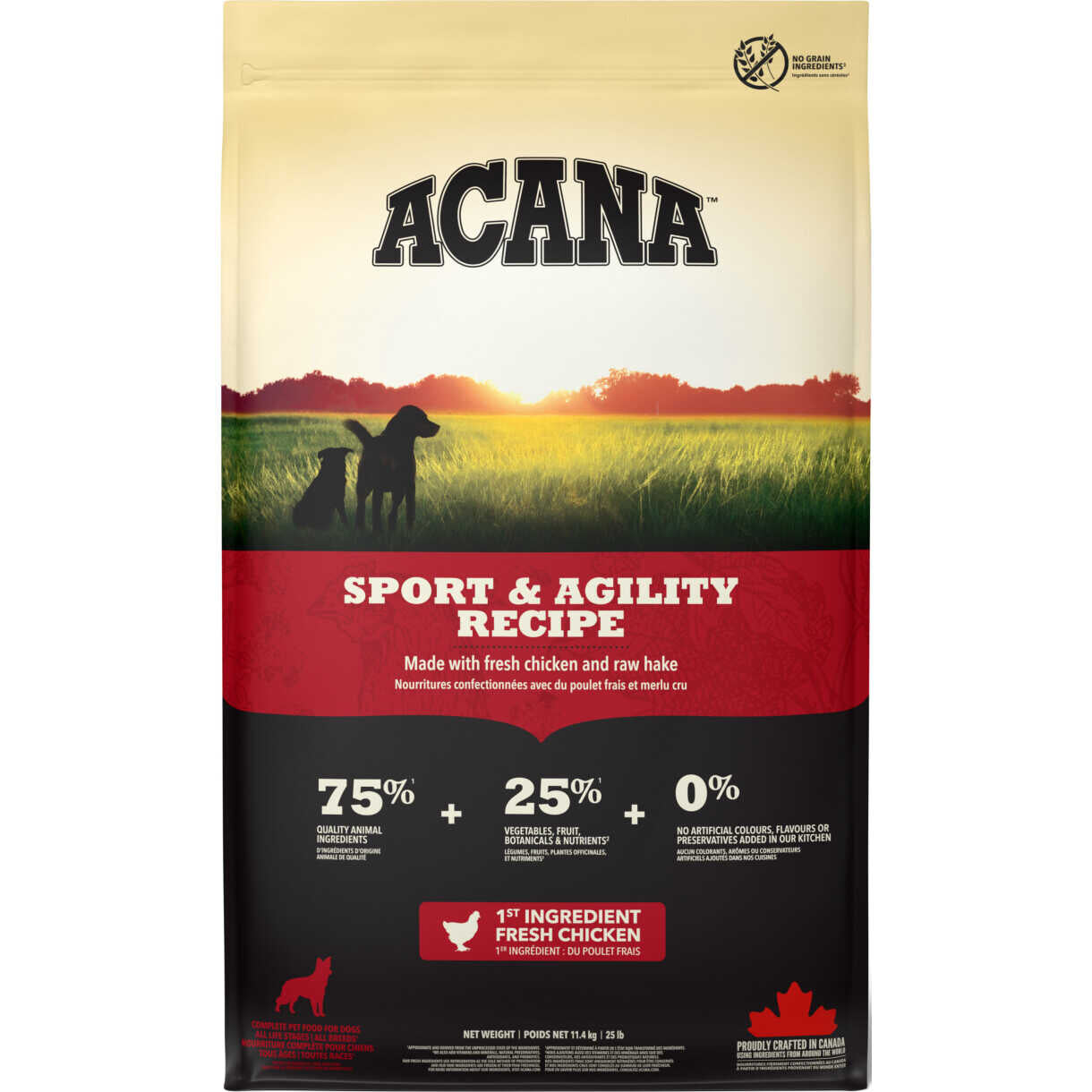 11,4 kg Acana Sport & Agility hundefoder med kylling og fisk