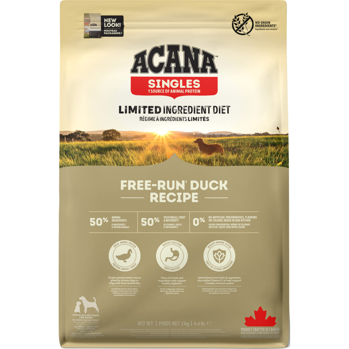Acana Singles Free-Run Duck hundefoder med and