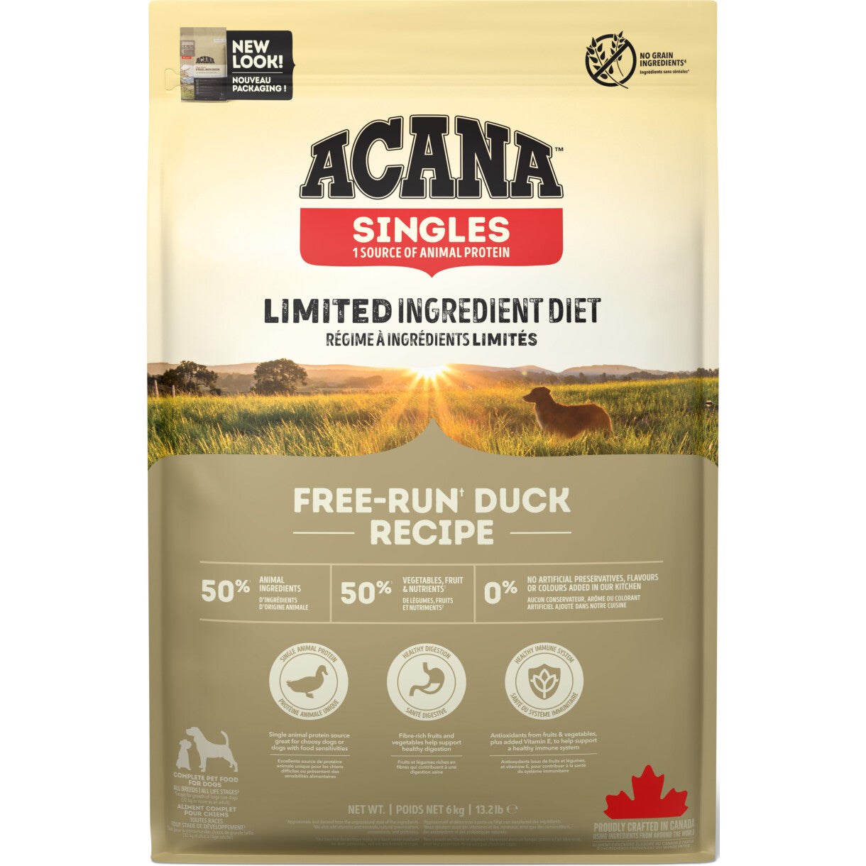 Acana Singles Free-Run Duck hundefoder med and