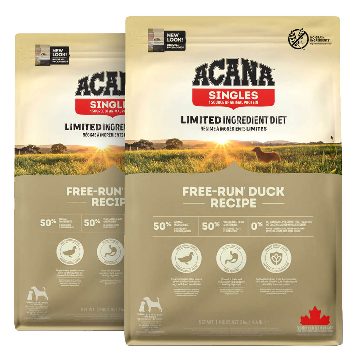 2 x 11,4 kg. Acana Singles Free-Run Duck hundefoder med and