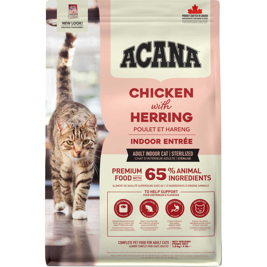 Acana Indoor Entree kattemad med kylling og fisk
