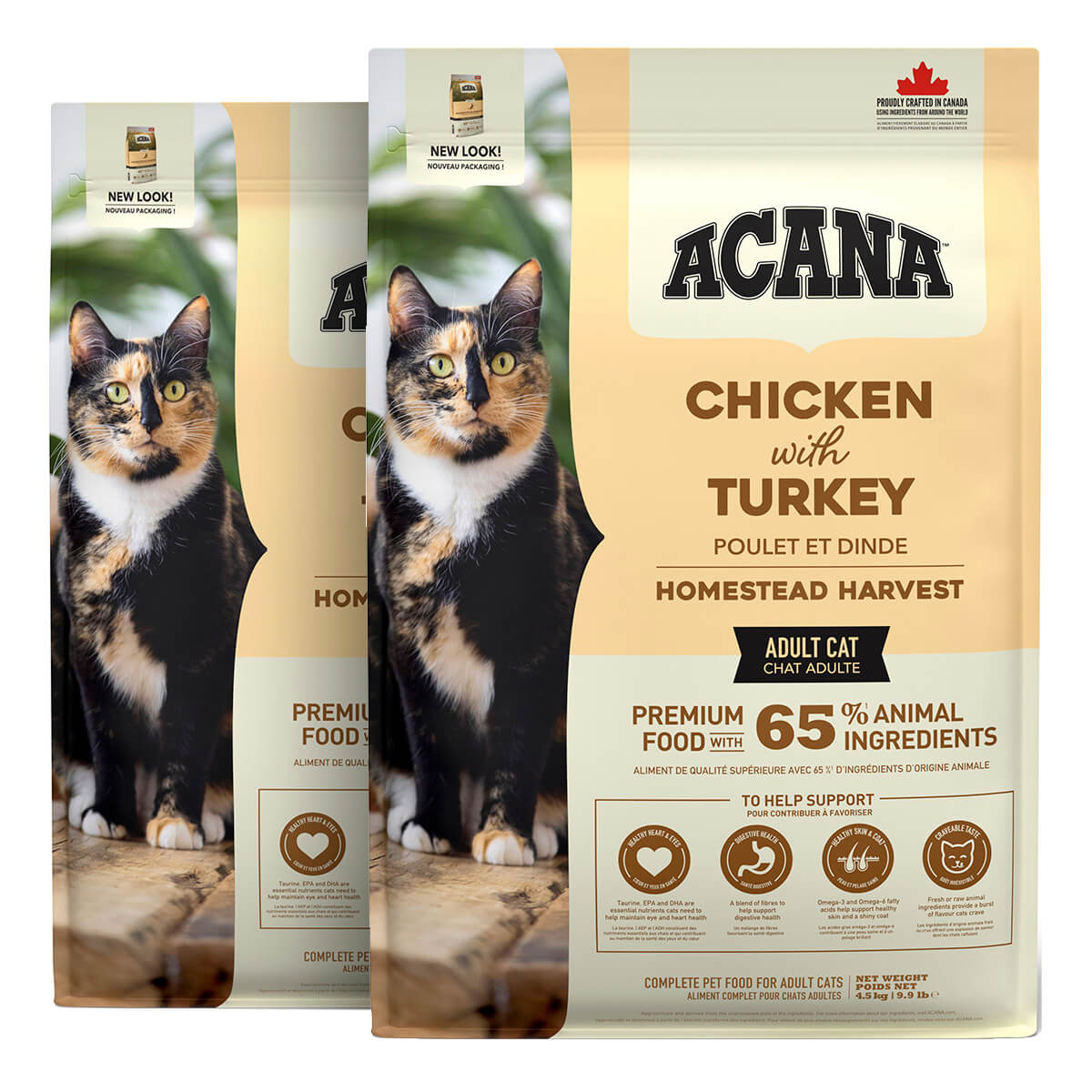 2 x 4,5 kg. Acana Homestead Harvest kattemad med kylling og kalkun
