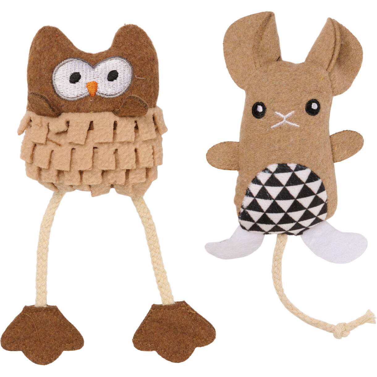 Companion Plyslegetøj med katteurtfyld, forskellige figurer