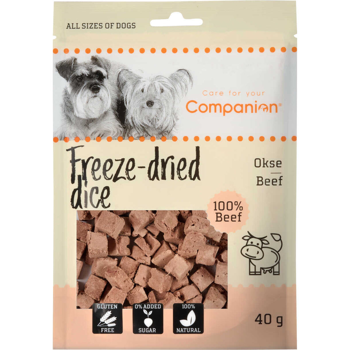 Companion Freeze-dried dice (okse)