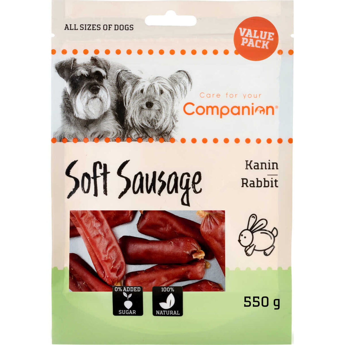 Companion Soft Sausage (kanin) - Value pack