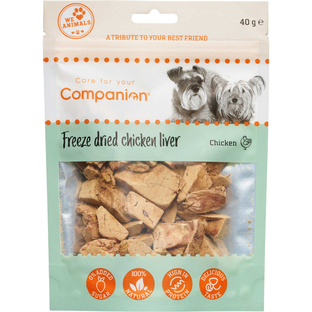 Companion Freeze dried chicken liver, kyllingelever