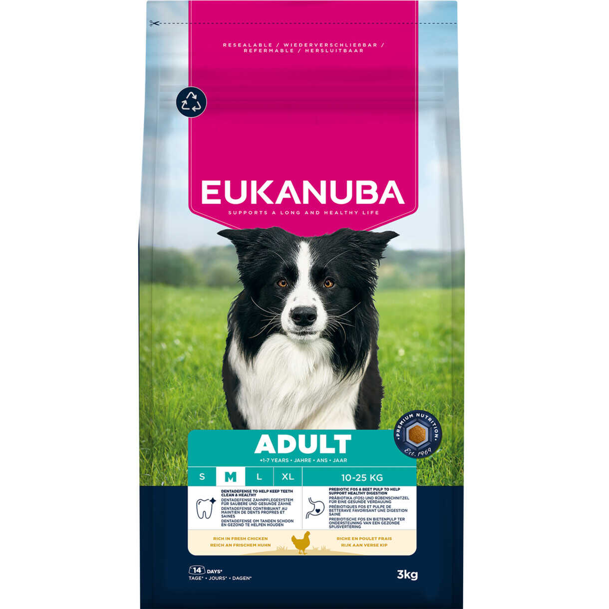 Eukanuba hundefoder Adult Medium med kylling