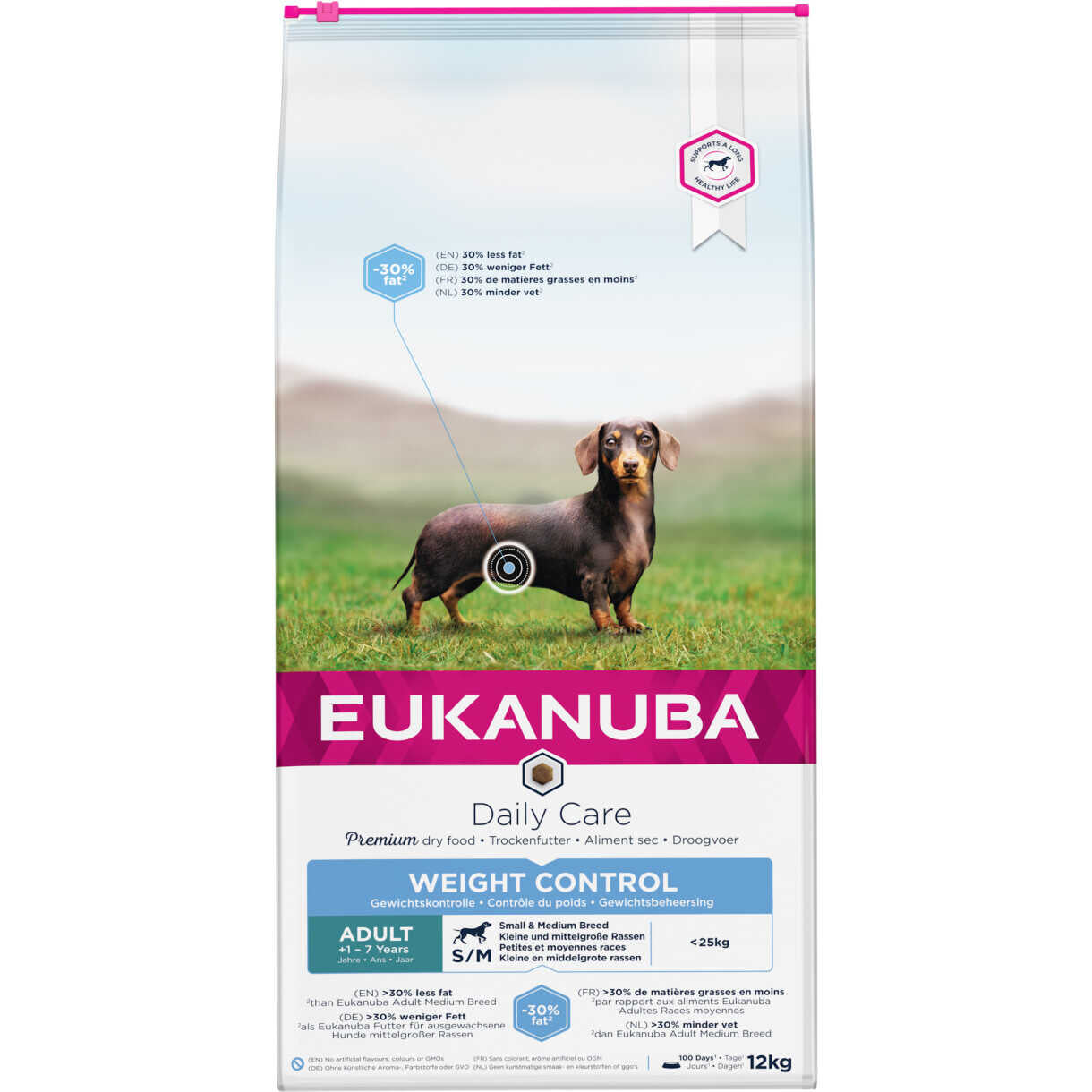 12 kg Eukanuba DailyCare Adult Small/Medium Breed Weight Control
