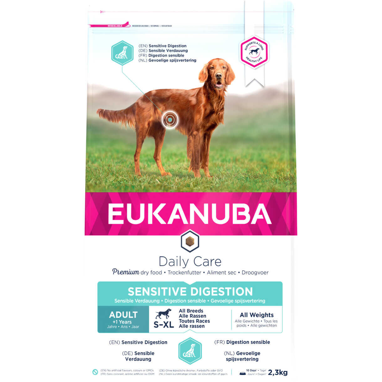 2,3 kg Eukanuba hundefoder Daily Care til hunde med sensitiv mave