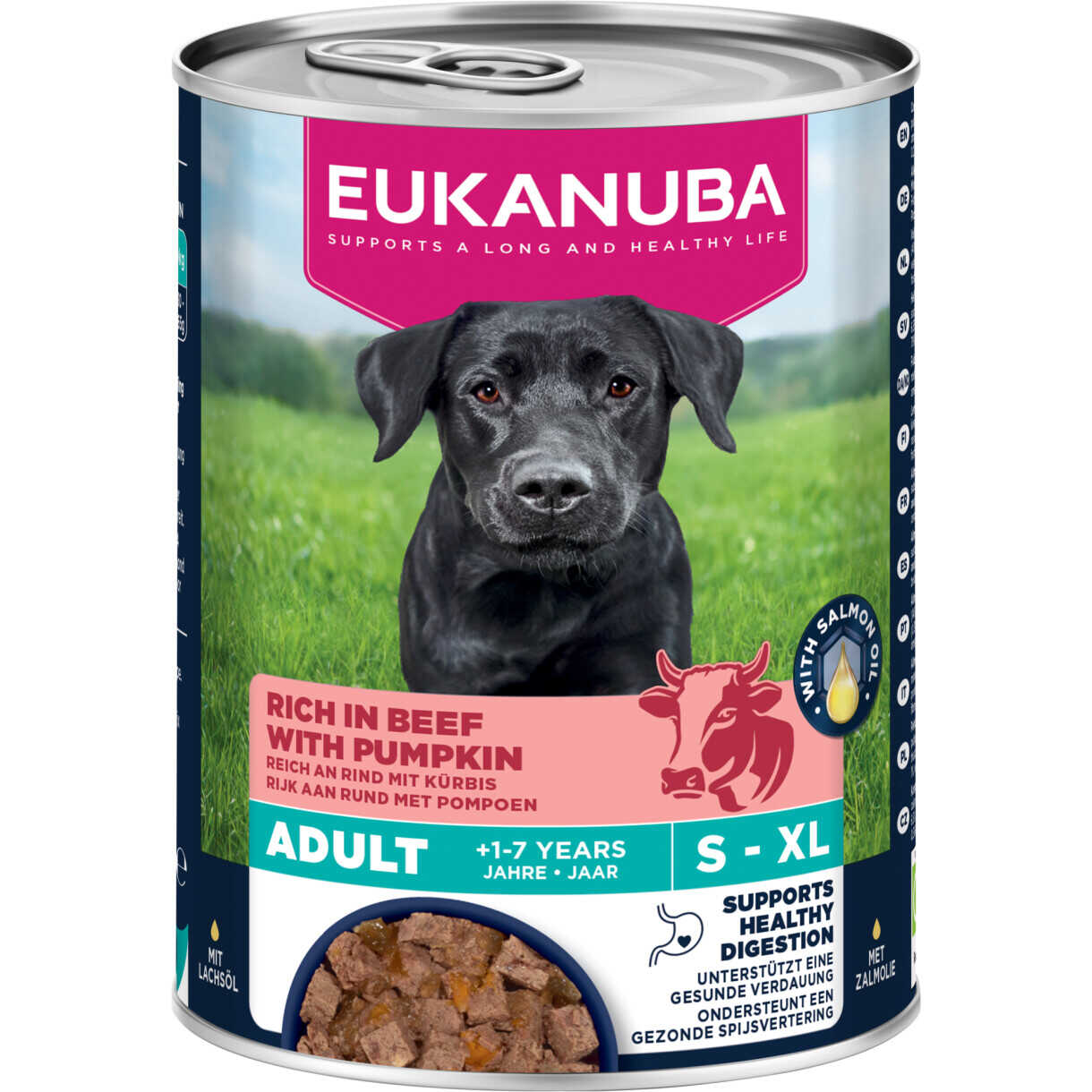 400 g Eukanuba Adult hundevådfoder, oksekød med græskar