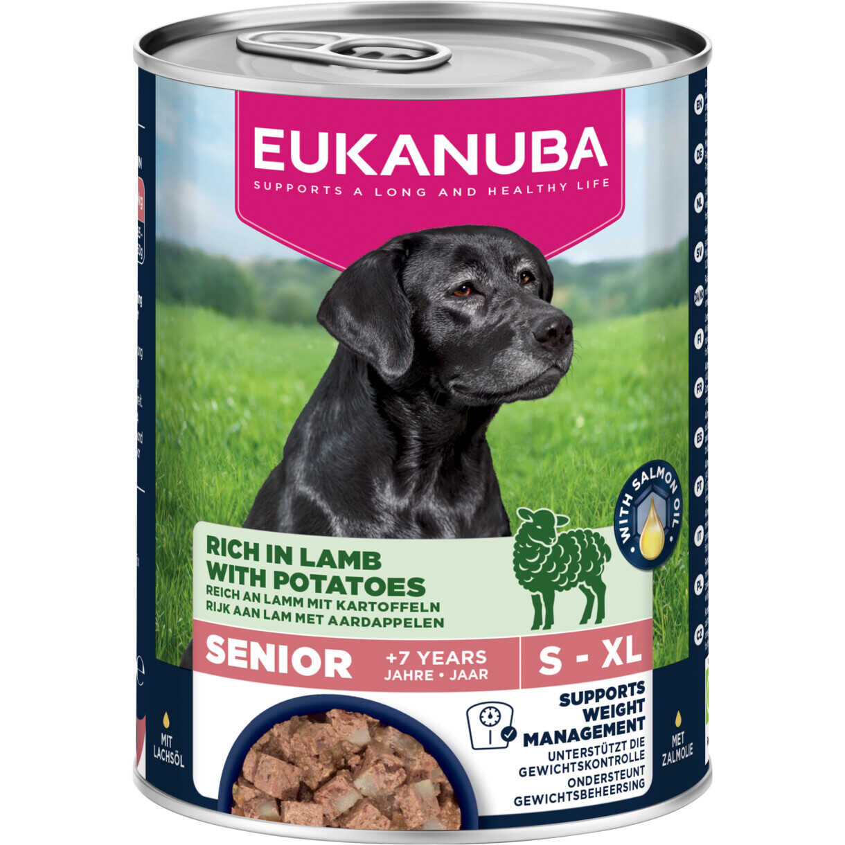 400 g Eukanuba Senior hundevådfoder, lam med kartoffel