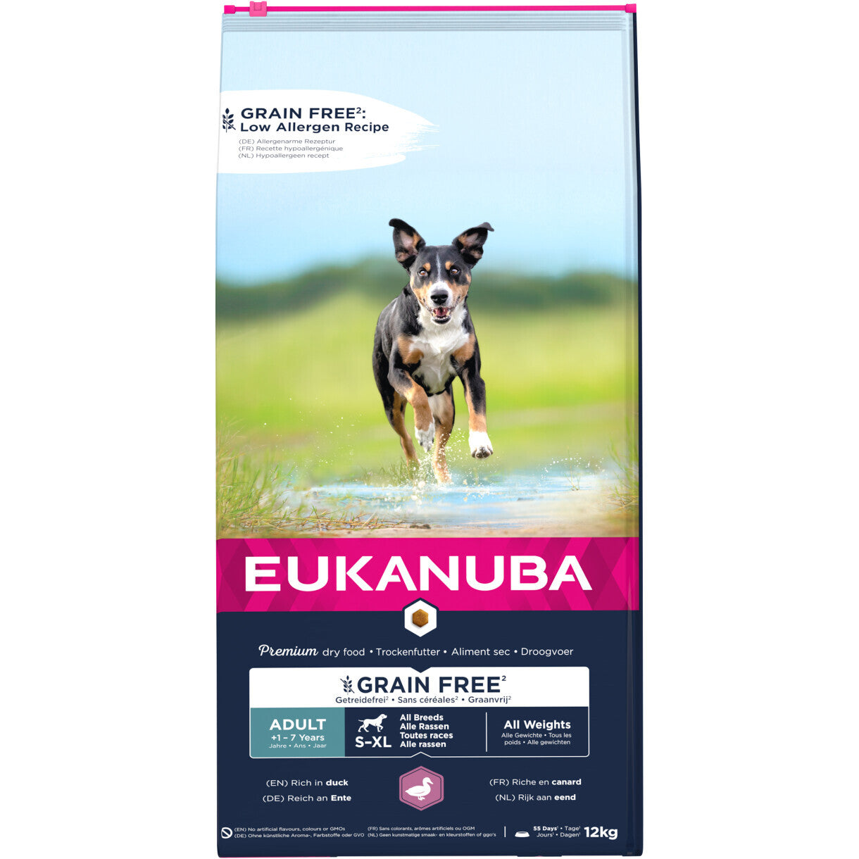 12 kg Eukanuba hundefoder med and - kornfrit