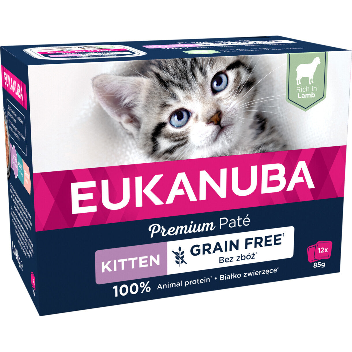12 stk x 85 g Eukanuba killingevådfoder med lam - kornfrit