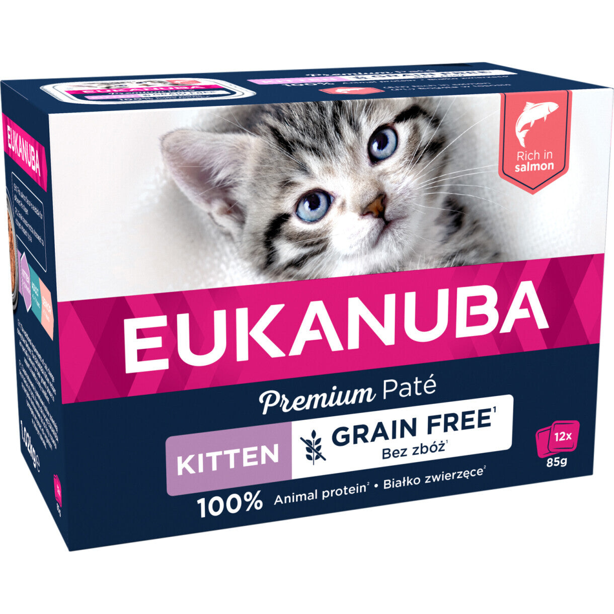 12 stk x 85 g Eukanuba killingevådfoder med laks - kornfrit