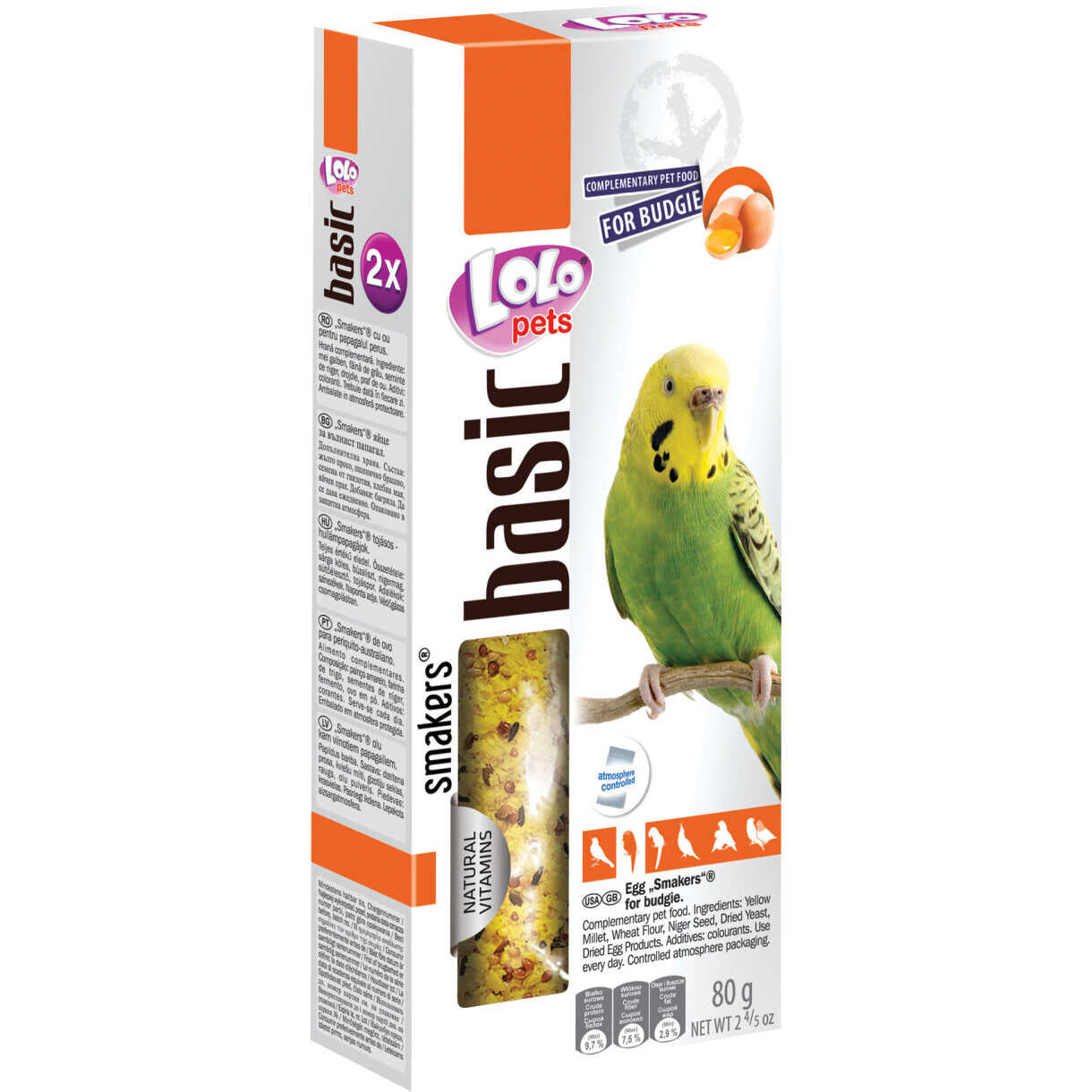 2 stk frøstænger med æg - til undulat 80 - 90 gram