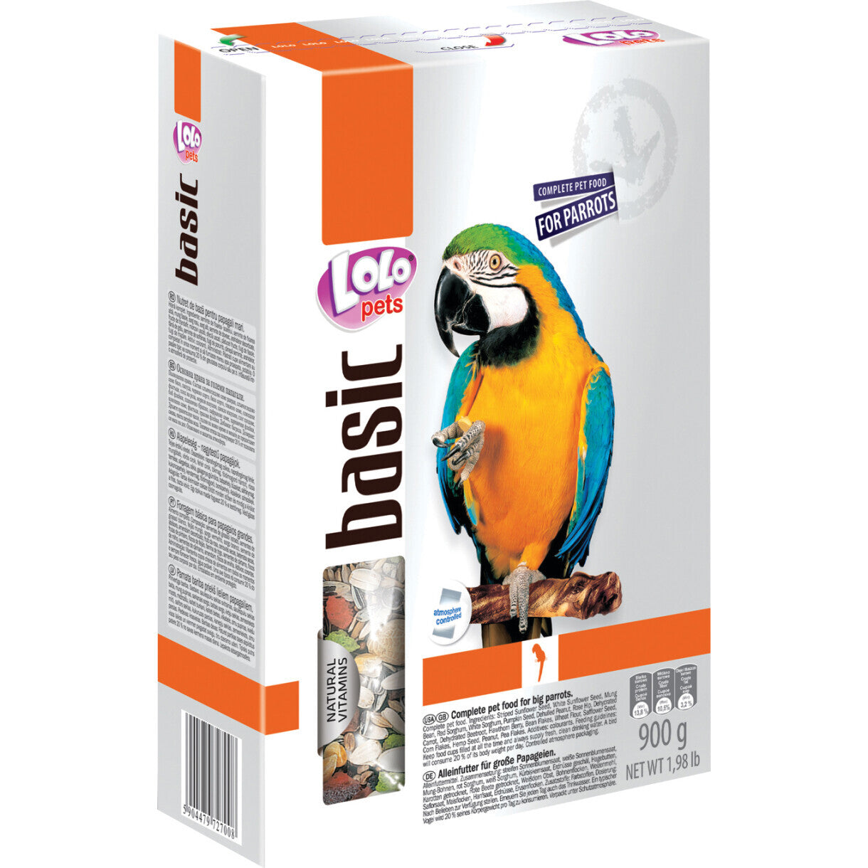 Lolo Pets FOODY PREMIUM fuldfoder til papegøjer