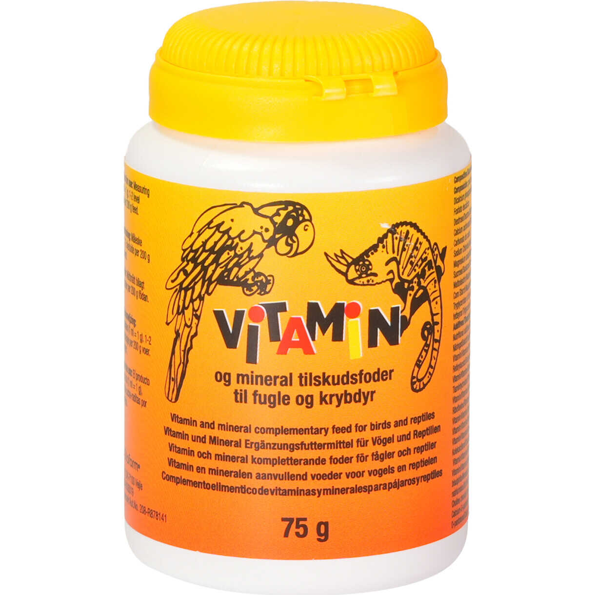 Diafarm Vitaminpulver til fugle samt krybdyr.