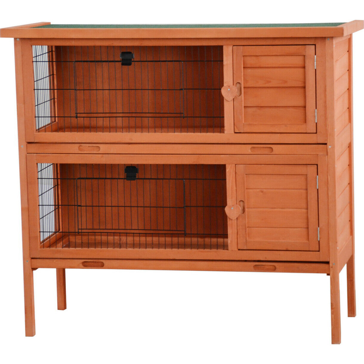 Dobbelt udendørs Kaninbur KIM - 124 x 55 x 113 cm