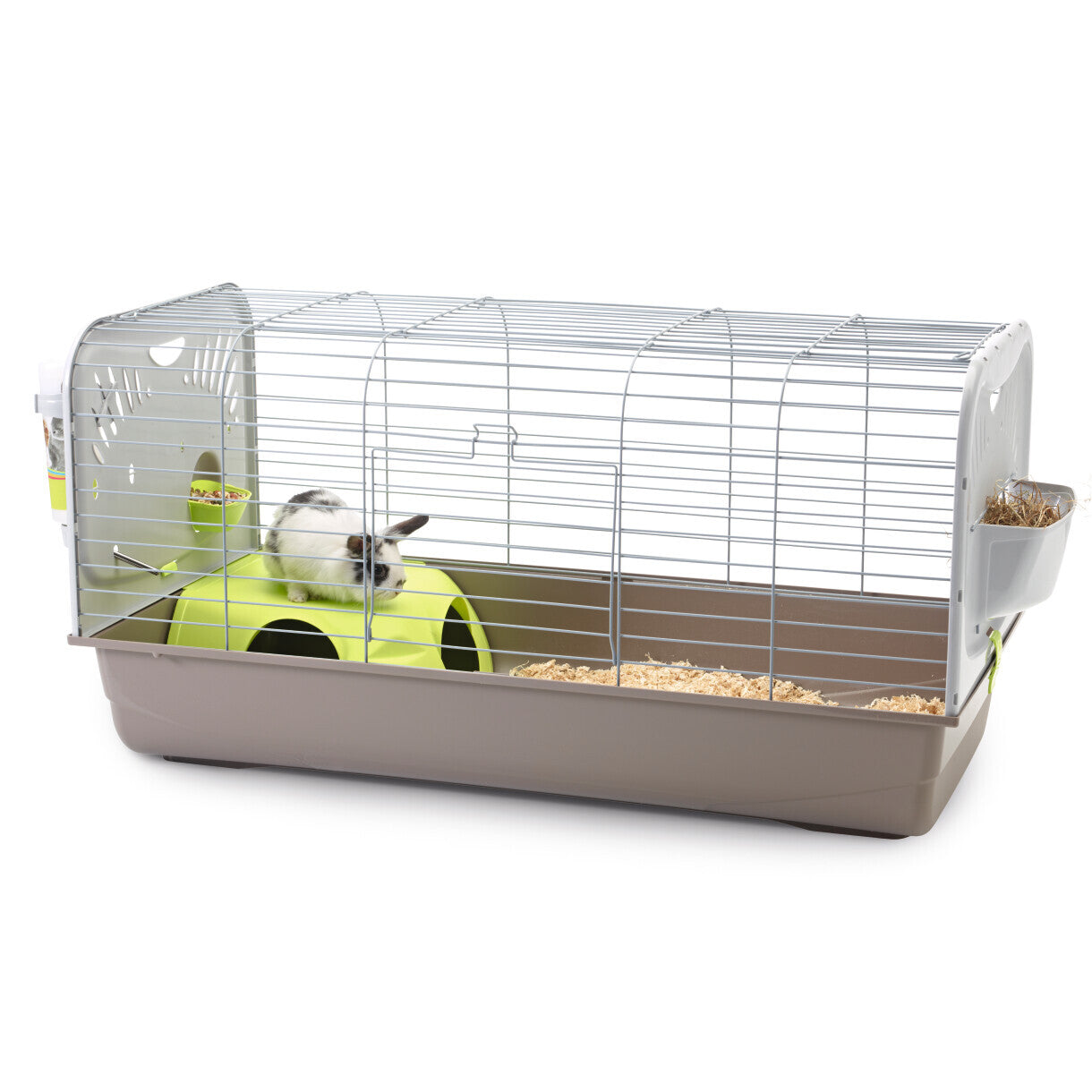 Indendørs marsvin og kaninbur Caesar 3 varm grå 100 x 50 x 51 cm