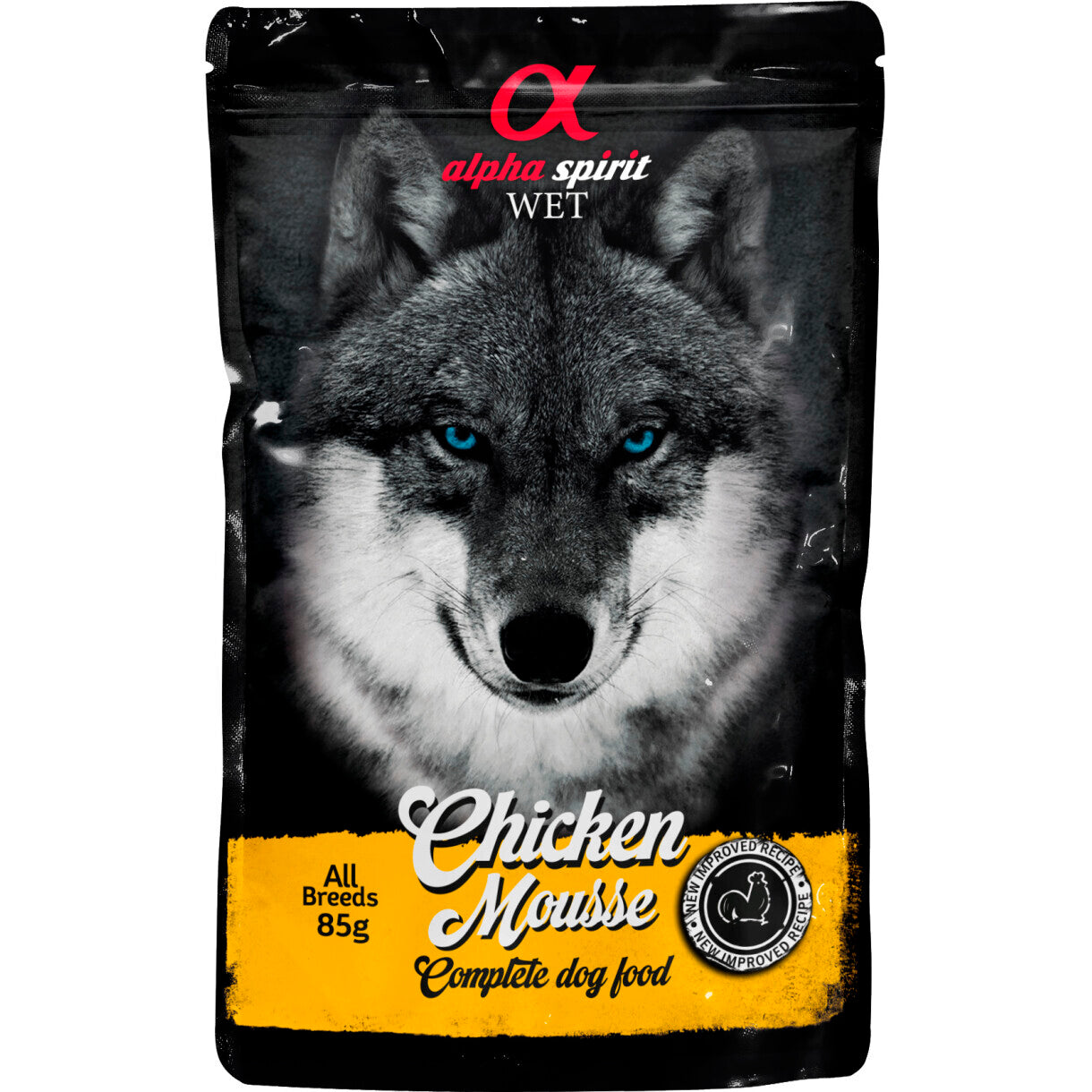 Alpha Spirit Pouch Chicken Mousse (kylling) hundefoder