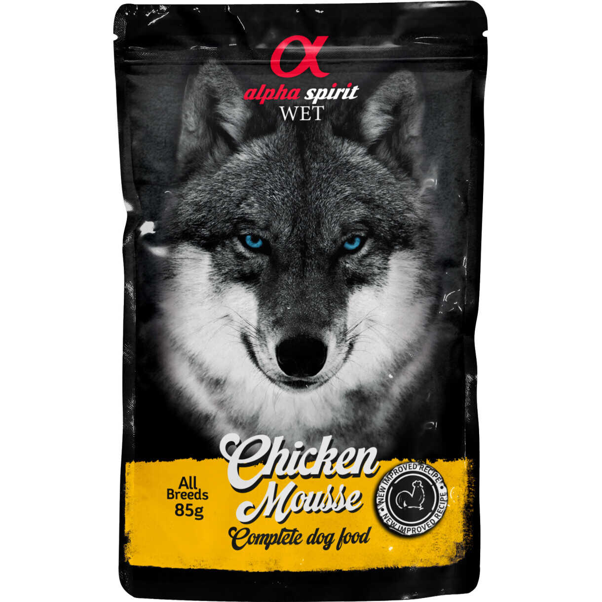Alpha Spirit Pouch Chicken Mousse (kylling) hundefoder