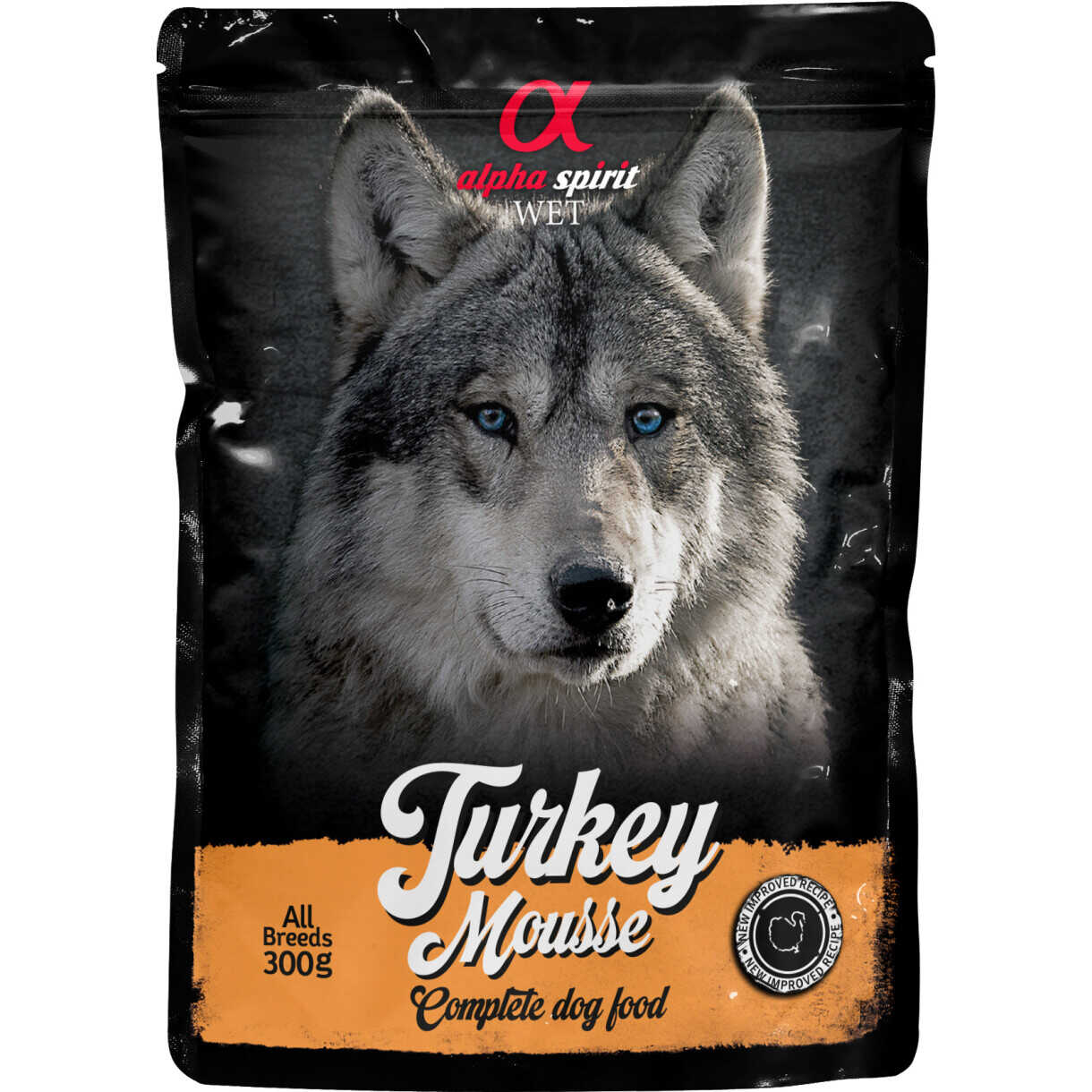 Alpha Spirit Pouch Turkey Mousse (kalkun) hundefoder