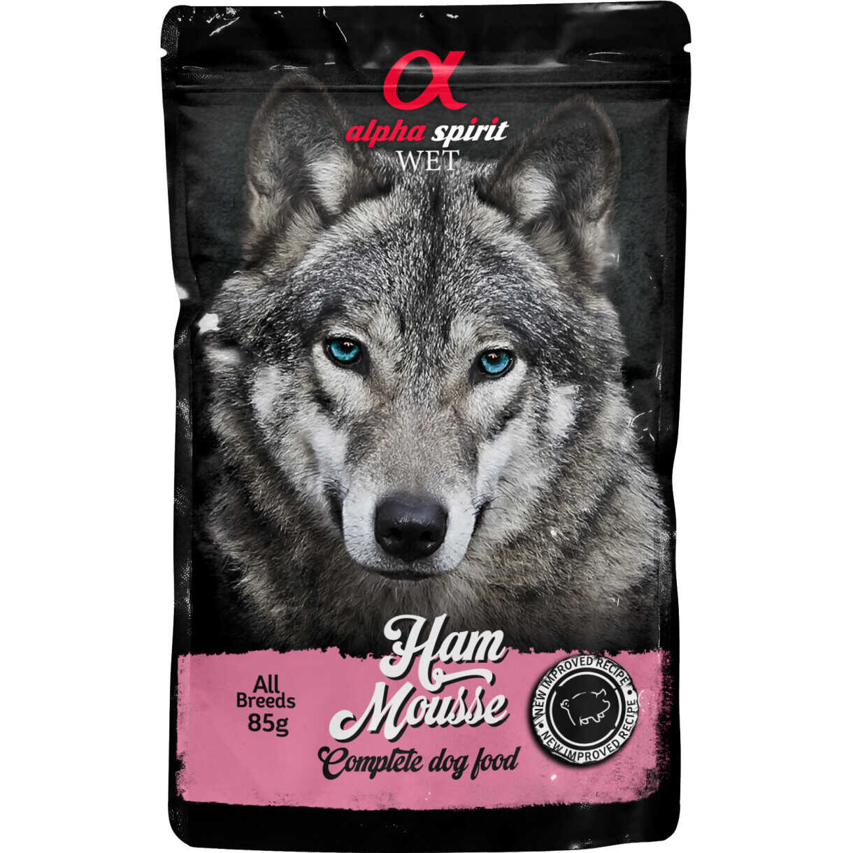 Alpha Spirit Pouch Ham Mousse (skinke) hundefoder