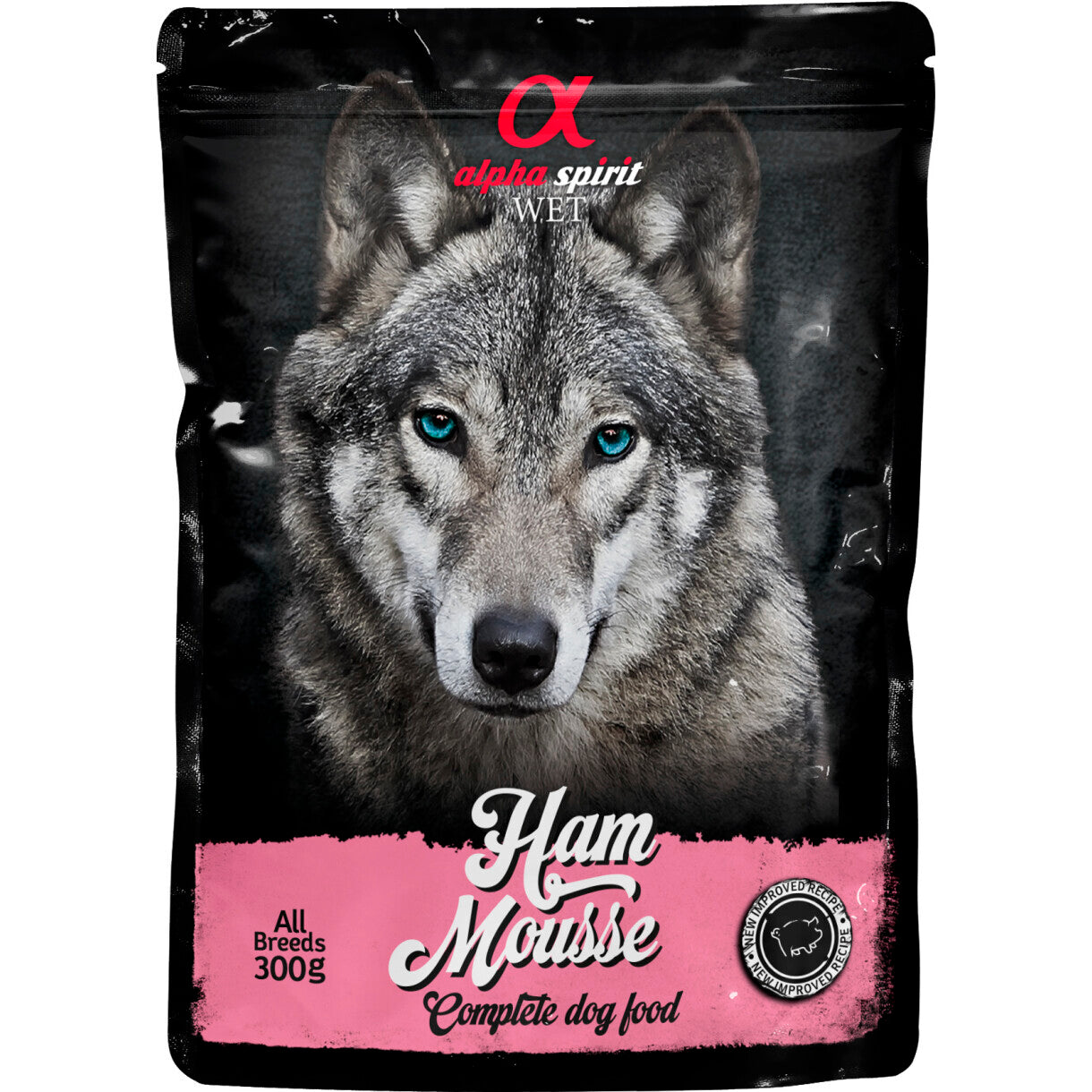 Alpha Spirit Pouch Ham Mousse (skinke) hundefoder
