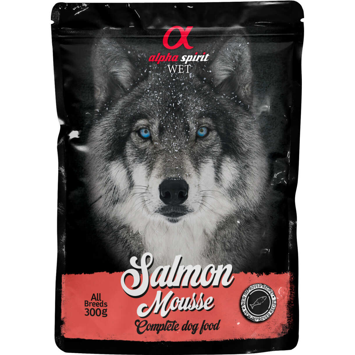 Alpha Spirit Pouch Salmon Mousse (laks) hundefoder