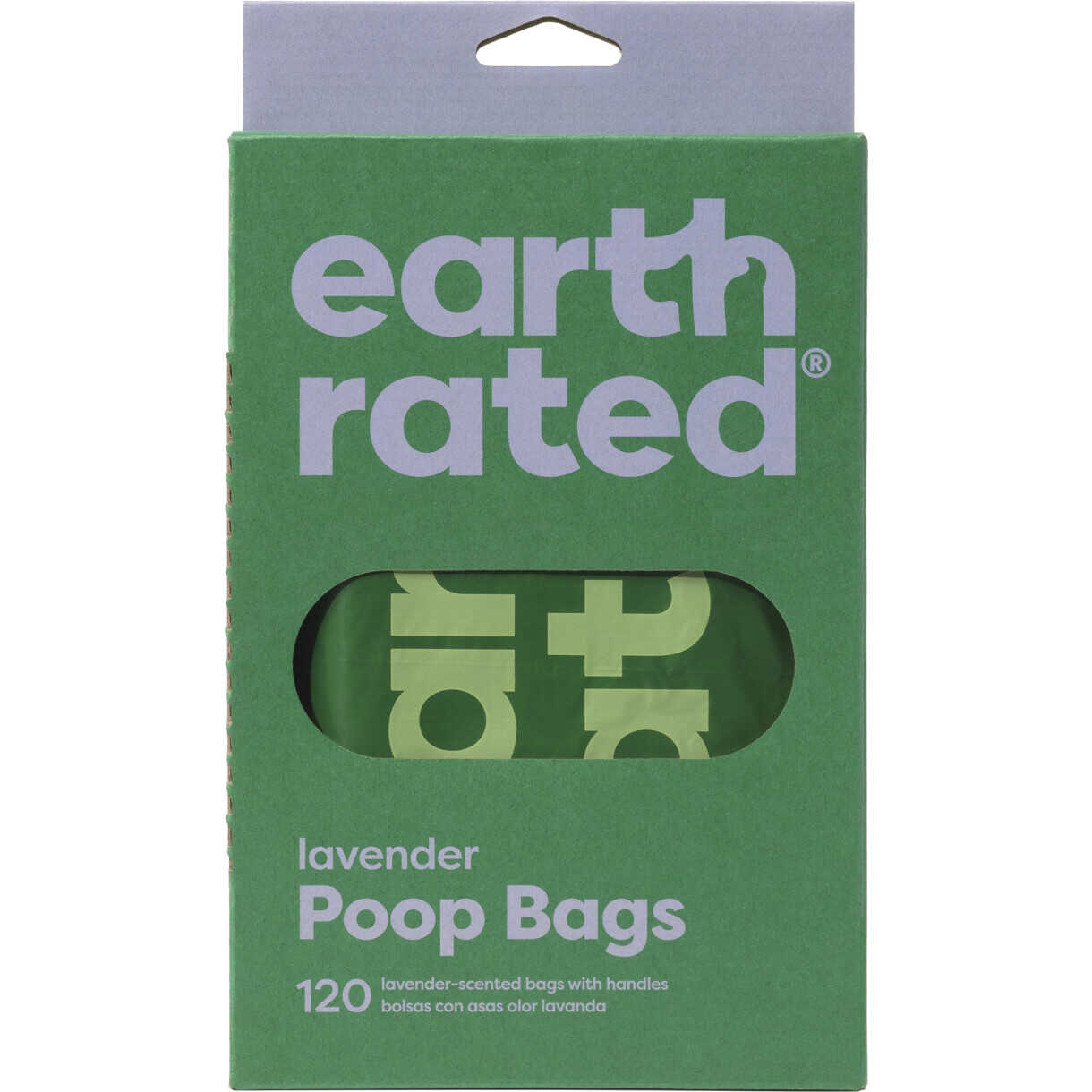 Earth Rated Eco-Friendly høm-høm poser med håndtag og Lavendel duft - 120 poser