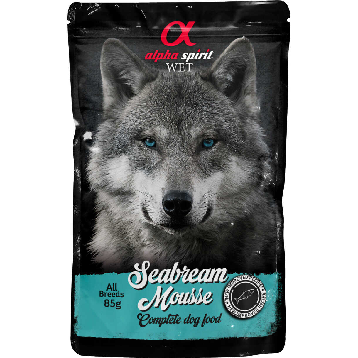 Alpha Spirit Pouch Sea Bream Mousse (havbrasen) hundefoder