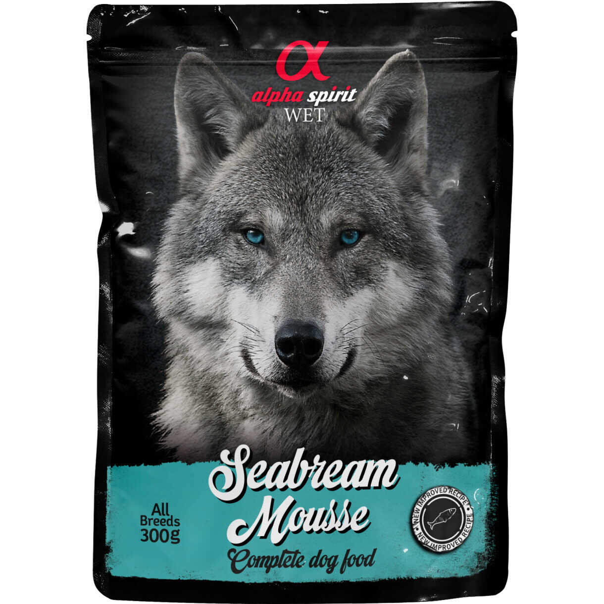 Alpha Spirit Pouch Sea Bream Mousse (havbrasen) hundefoder