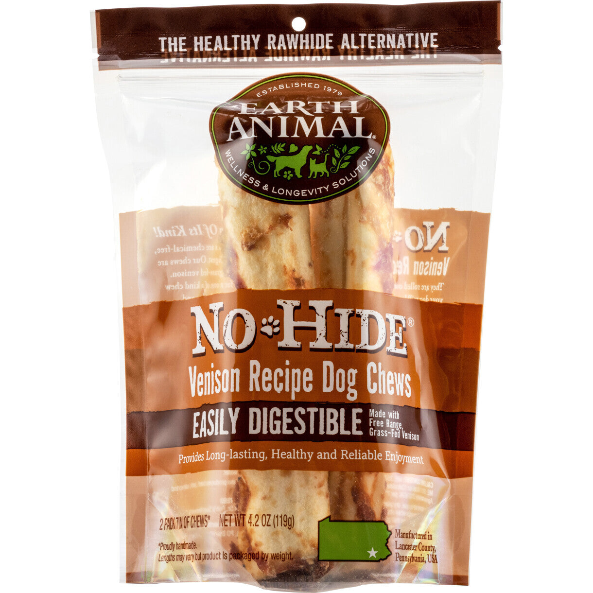 2 stk. No-Hide hundetyggeben med Hjort