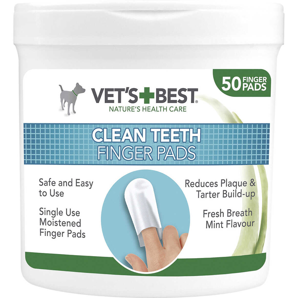 Vets Best Clean fingertut til tandpleje 50 stk.
