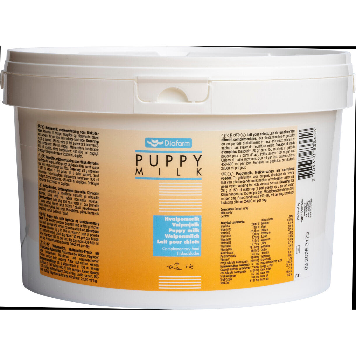 1 kg Diafarm hvalpemælk