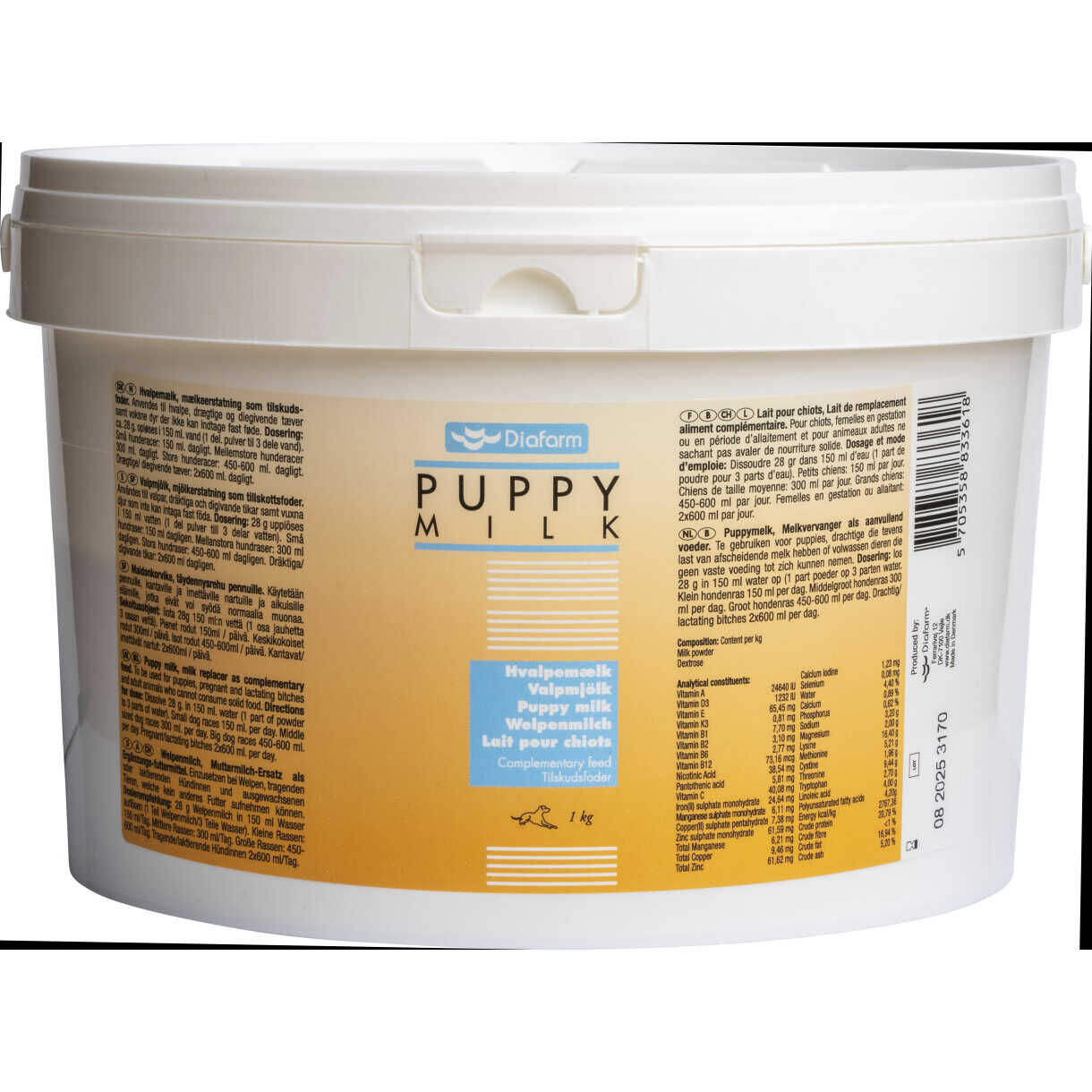 1 kg Diafarm hvalpemælk