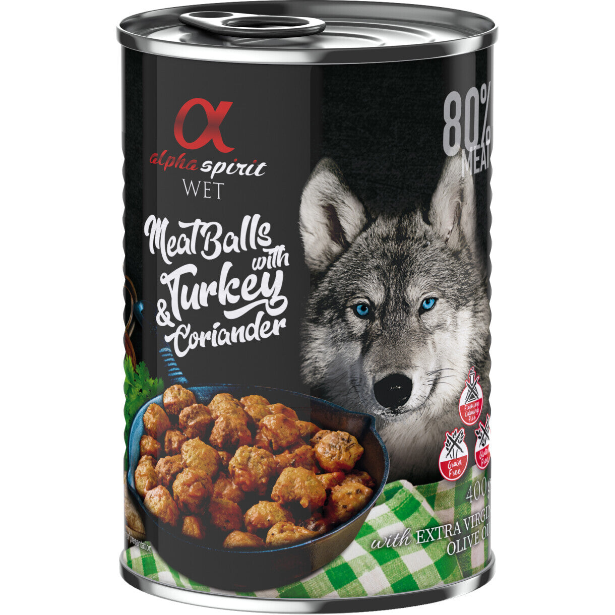 400 g AlphaSpirit Kødboller med kalkun og koriander