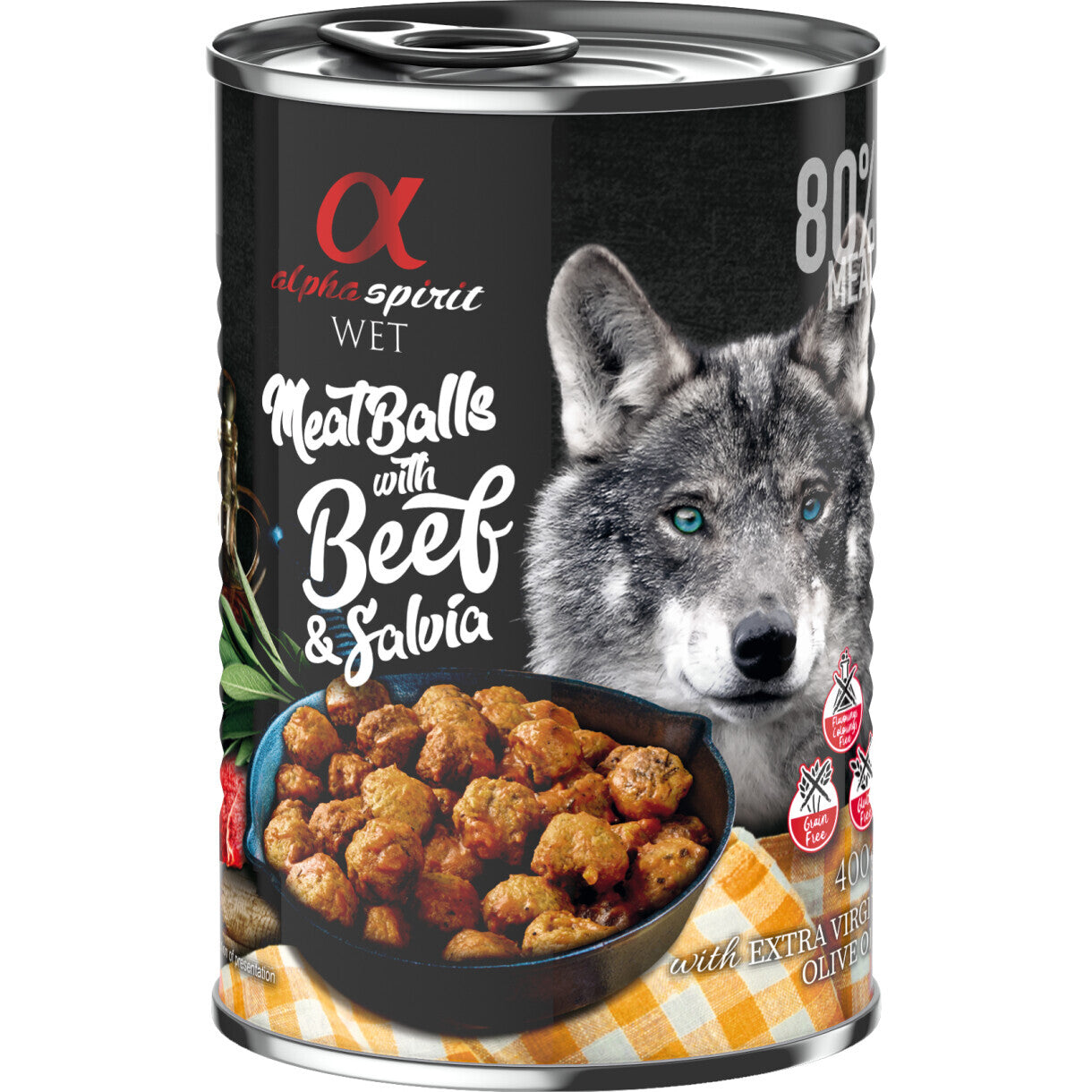 400 g AlphaSpirit Kødboller med oksekød og salvie