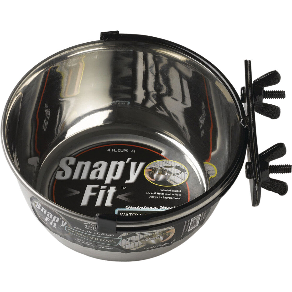 Skåle til hunde trådburer - med beslag så det kan fastspændes