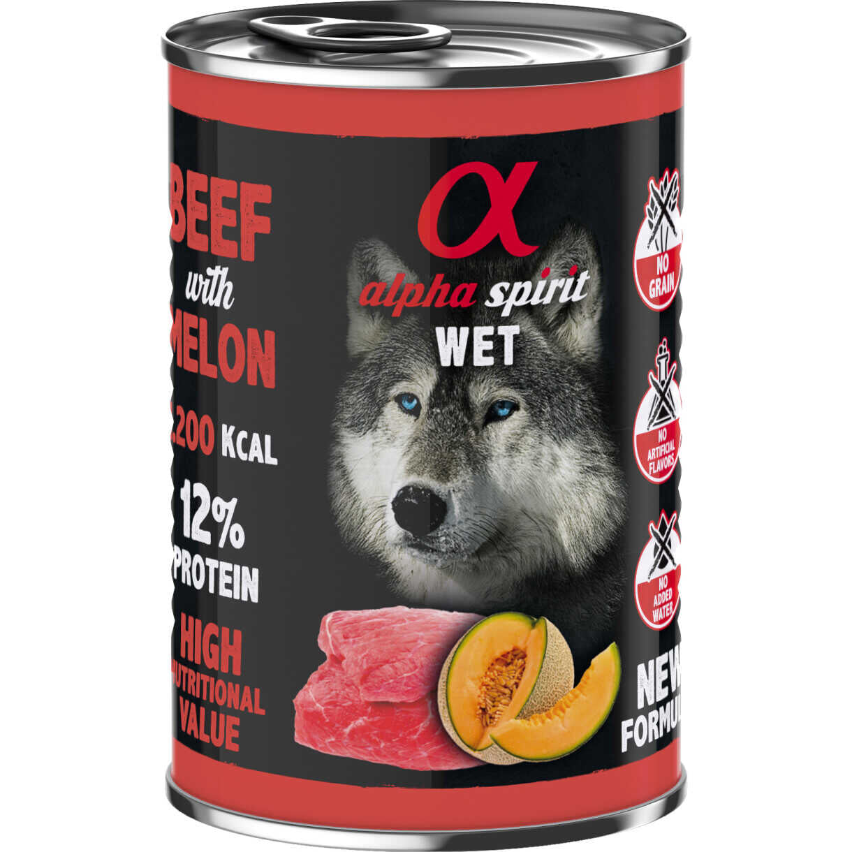 400 g AlphaSpirit Hundefoder Kødboller med Oksekød og melon