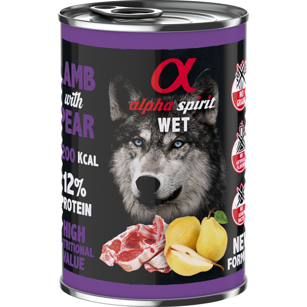 400 g AlphaSpirit Hundefoder Kødboller med Lam og pære